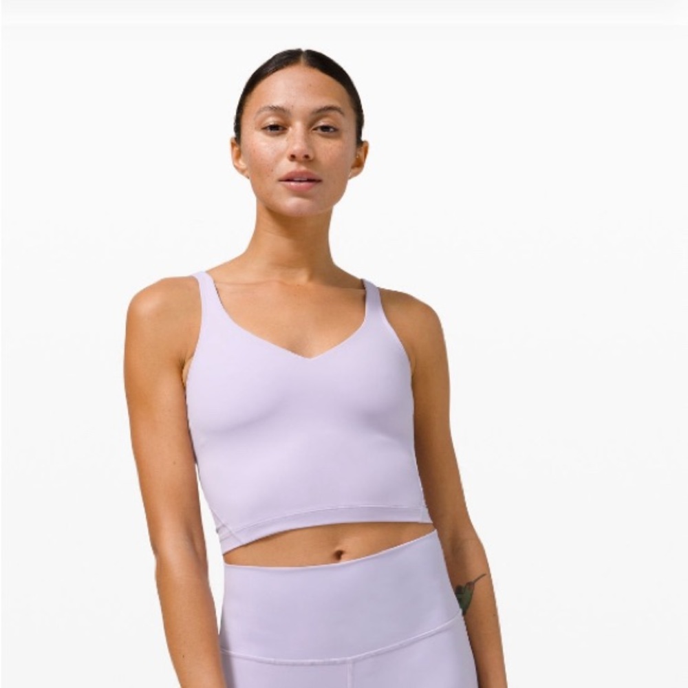Lululemon align crop tank top light lavender size 4